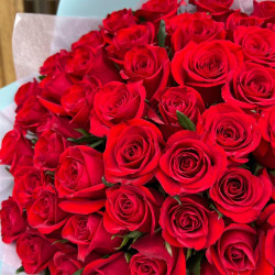 Букет из 45 красных роз