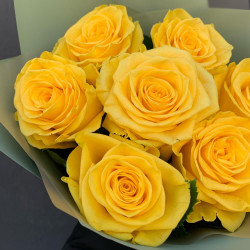 Букет из 7 желтых роз