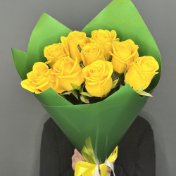 Букет из 9 желтых роз